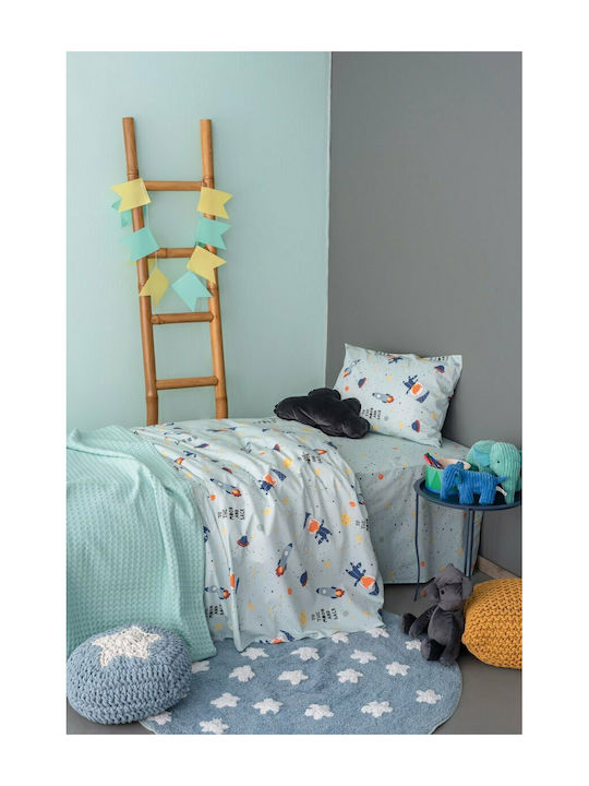 Palamaiki My Kingdom MK729 Kids Cotton Pillowcase 50x75cm Blue