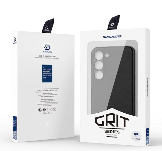 Dux Ducis Grit Back Cover Δερματίνης Μαύρο (Galaxy S23+)