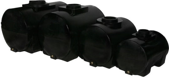 Rotosal Horizontal Cylindrical Plastic Storage Tank 1200lt for Water / Petroleum / Oil Black