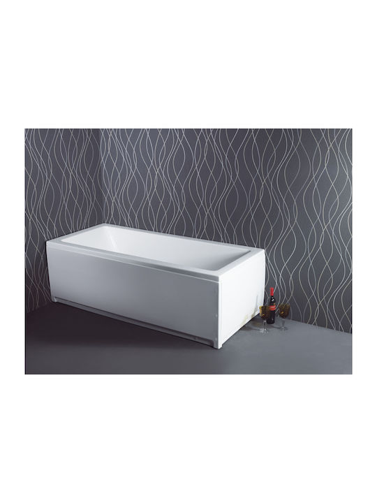 Sanitec Quadra Μπανιέρα Ακρυλική 170x80x60cm