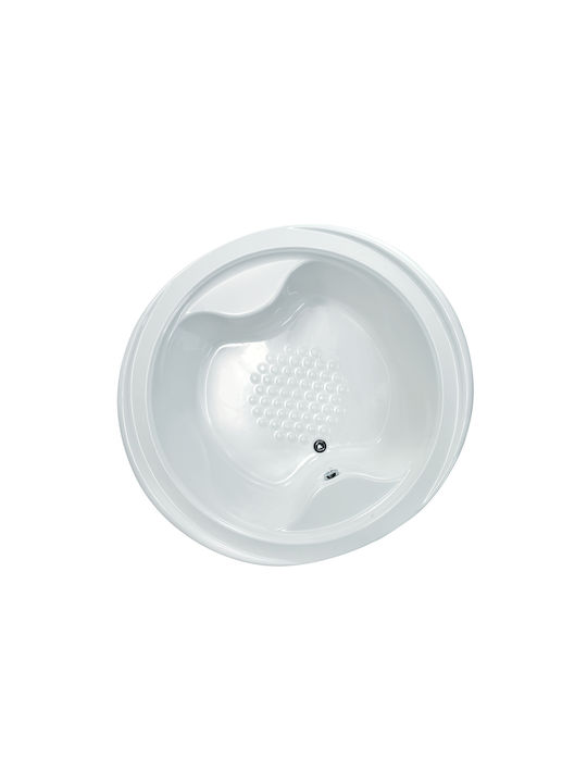 Sanitec Joanna Acrylic Freestanding Bathtub 170x153cm