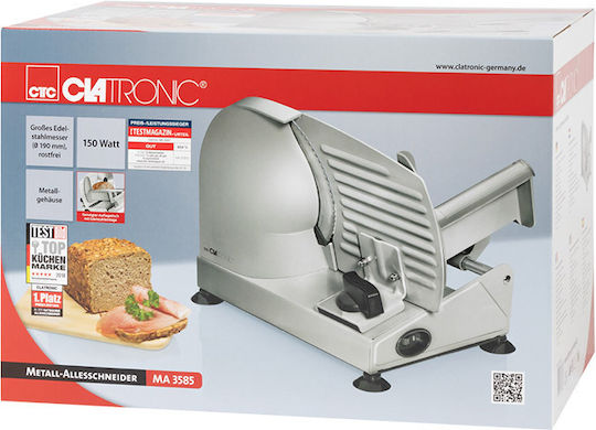 Clatronic MA 3585 263683 Aufschnittschneider 150W Silber
