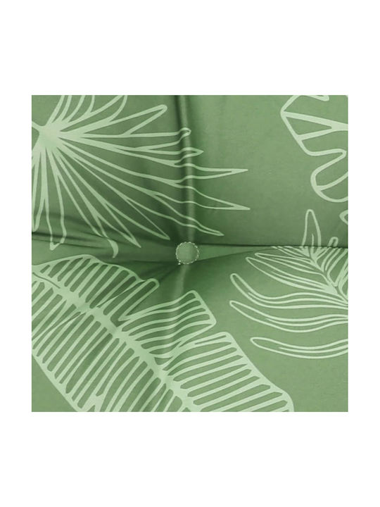 vidaXL Garden Chair Cushions Pallet with Backrest Green 2 Pieces 120x80cm