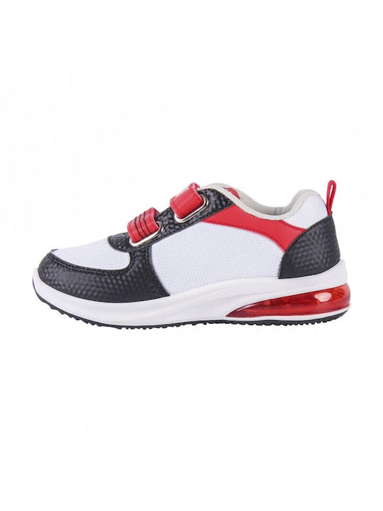 Cerda - Kids' Sports Shoes with Light Mickey Mouse White Black Red (24-31)