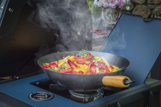 Sahara BBQ X450 Газово Барбекю Чугунена Решетка 68брx49брсм. с 4 бр 18.7кВт и Страничен Нагревател