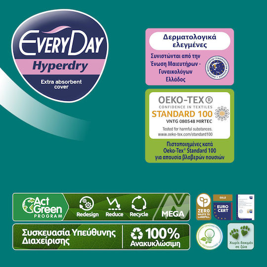 Every Day Hyperdry Maxi Night Sanitary Pads with Wings Ultra Plus for Heavy Flow 7 Drops Double Pack 2x9pcs