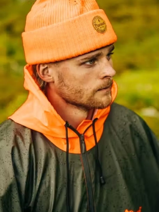 Windy Ανδρικός Beanie Σκούφος σε Πορτοκαλί χρώμα