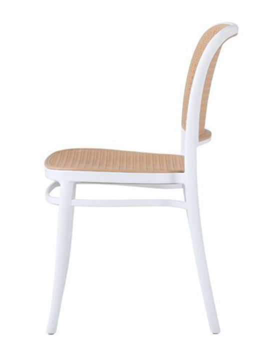 Scaun de exterior Polipropilenă Alb 41x49x102cm