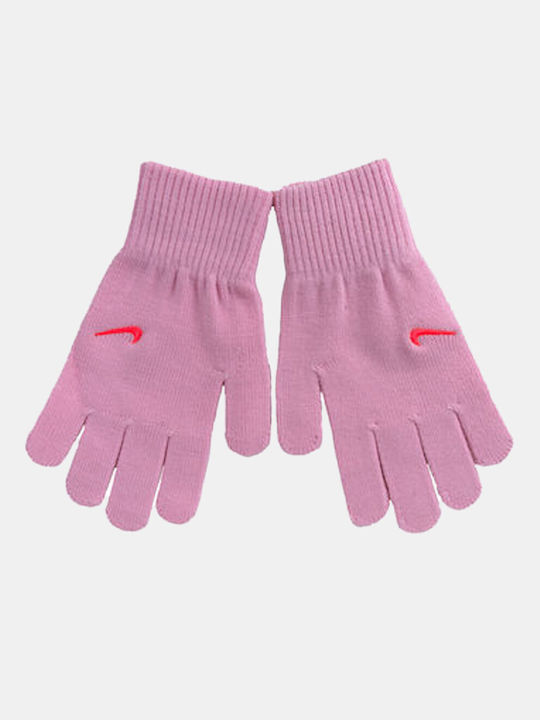 Nike Swoosh 2.0 Ροζ Γυναικεία Πλεκτά Γάντια