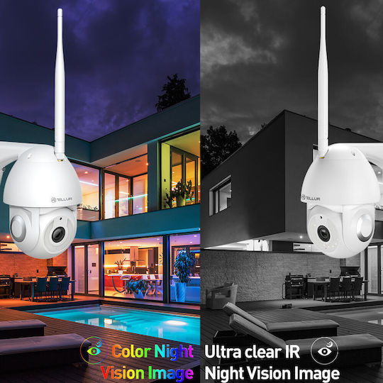 Tellur TLL331451 IP Камера за наблюдение Wi-Fi Full HD+ 3MP Водоустойчива с Обектив 2.8мм