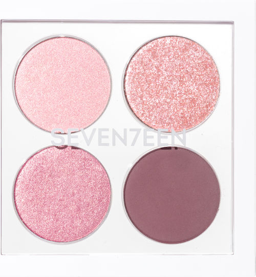 Seventeen Vibrant Eyes Παλέτα με Σκιές Ματιών σε Στερεή Μορφή 02 Color Pop 7.6gr