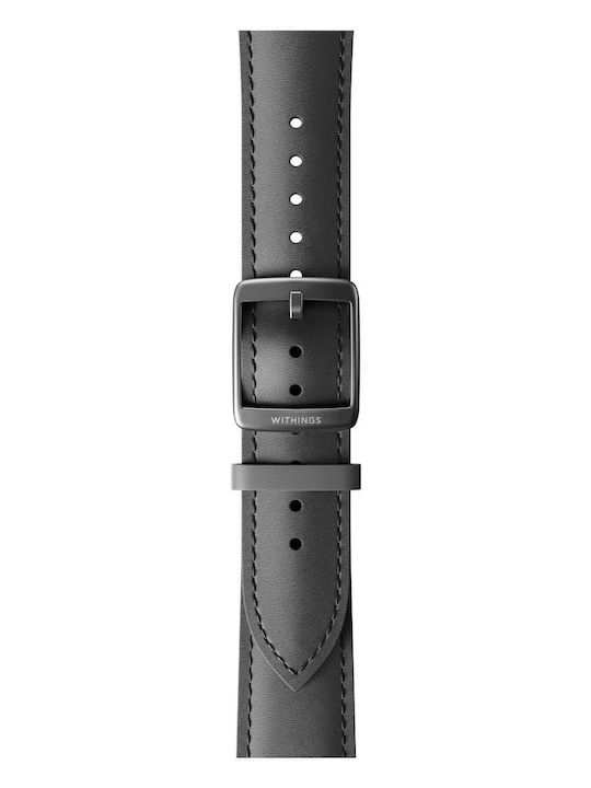 Withings Δερμάτινο Λουράκι Μαύρο 20mm