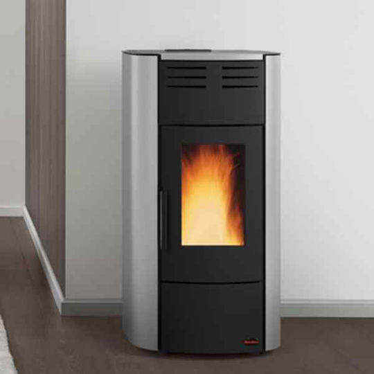 La Nordica Raffaella Idro H15 Σόμπα Pellet Αερόθερμη / Καλοριφέρ 18.1kW Λευκή