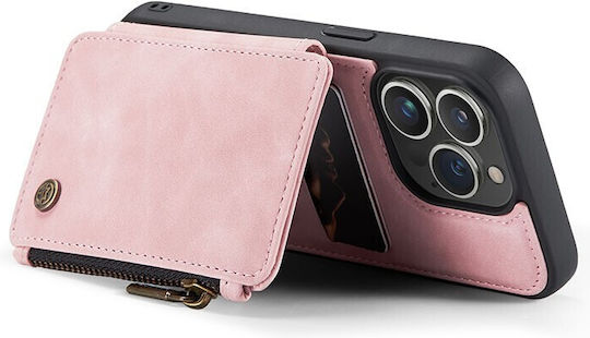 Caseme C20 Back Cover Πλαστικό με Υποδοχή για Κάρτες Ροζ (iPhone 14 Pro Max)