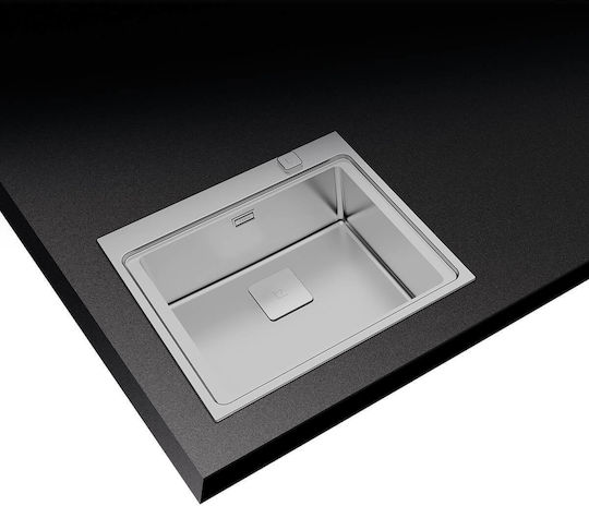 Teka Zenit RS15 1B Ένθετος Νεροχύτης Inox Σατινέ Μ50xΠ40cm Ασημί