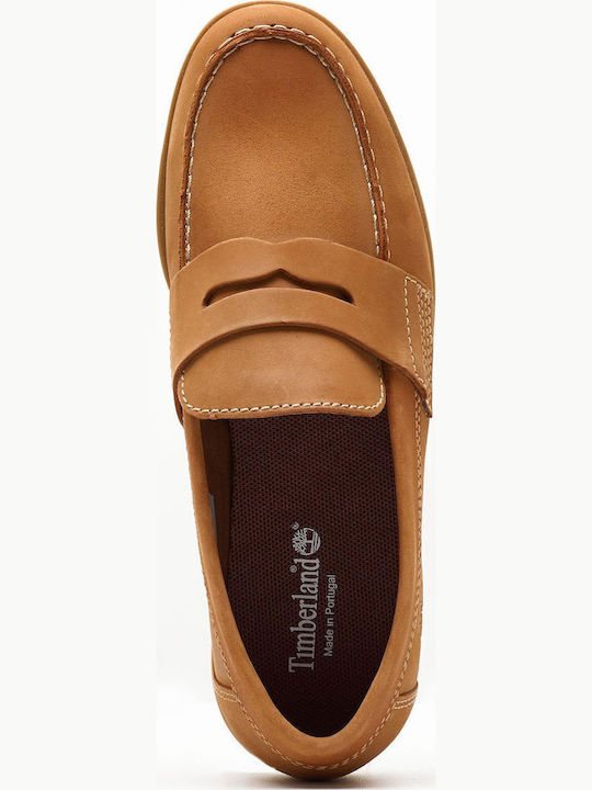 Classic 2 Eye Δερμάτινα Ανδρικά Loafers σε Ταμπά Χρώμα
