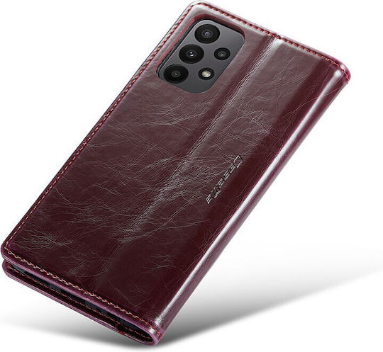 Caseme 003 Wallet Δερματίνης Μπορντό (Galaxy A23 4G / Galaxy A23 5G)