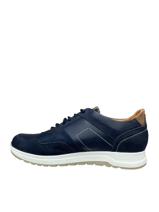Leder Herren Freizeitschuhe Anatomisch Blau
