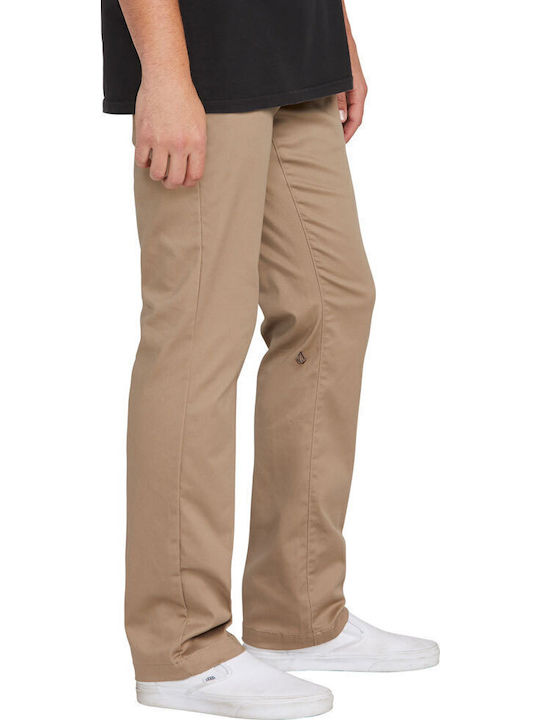 Frickin Modern Trousers Chino Elastic in Regular Fit Khaki