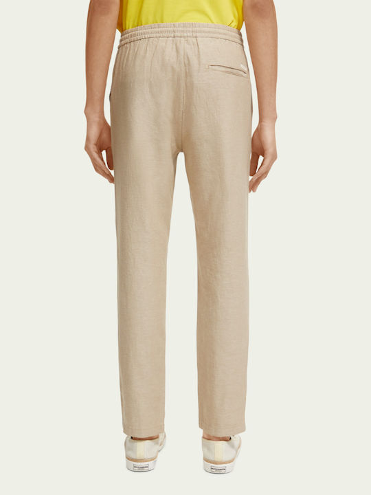 Scotch & Soda Warren Men's Trousers in Regular Fit Beige