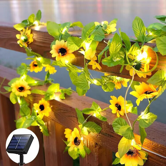 Hängend Solarleuchte Blume mit Warmes Weiß Licht