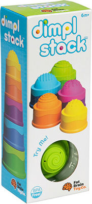 Fat Brain Toys Stacking Toy Dimpl Stack for 6++ Months