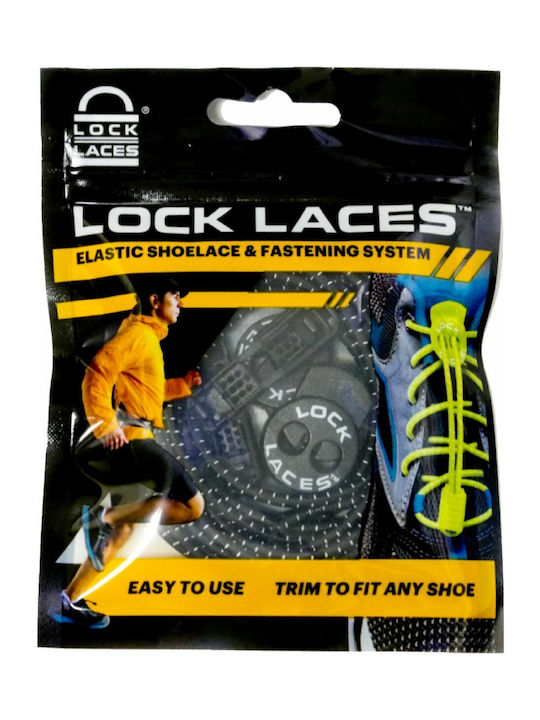 Lock Laces Κορδόνια Παπουτσιών Ελαστικά Ροζ 2τμχ 122cm