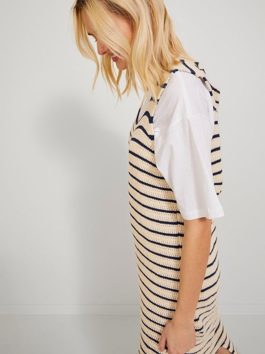 Summer Midi Dress Seed Pearl