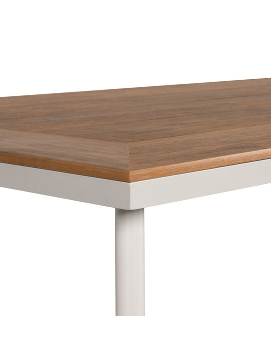 Tisch Stabil Epupa White / Walnut 160x90x73cm