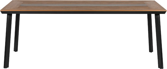 Tisch Stabil Ruacana Grey / Walnut 200x90x73cm