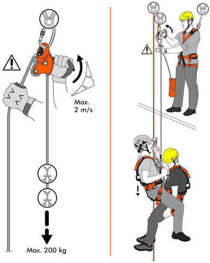Climbing Technology Easy Access 2F2000WBXX Катерен десцентър Orange
