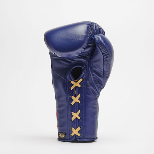Leone Boxing Gloves Leather for Match Blue