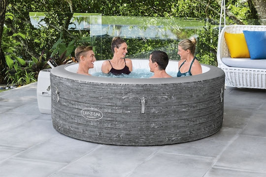 Lay-Z-Spa Round Inflatable Swimming Pool with Hydromassage 196x66cm