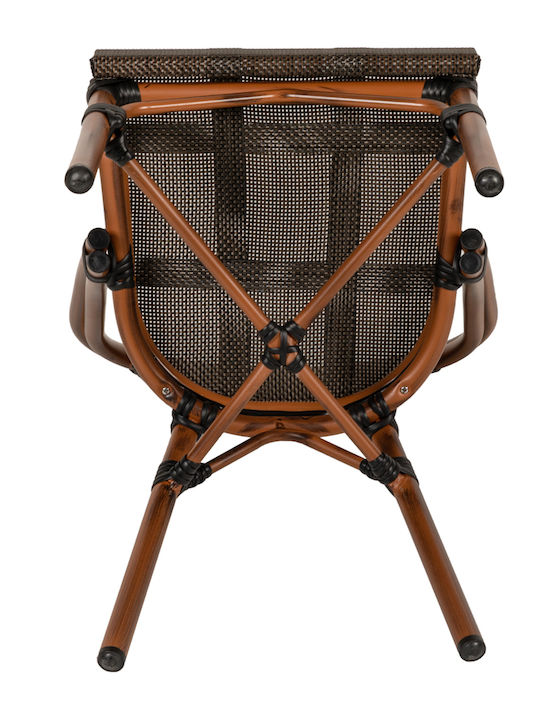 Outdoor-Stuhl Bamboo Dalila Braun 50x56x86εκ.