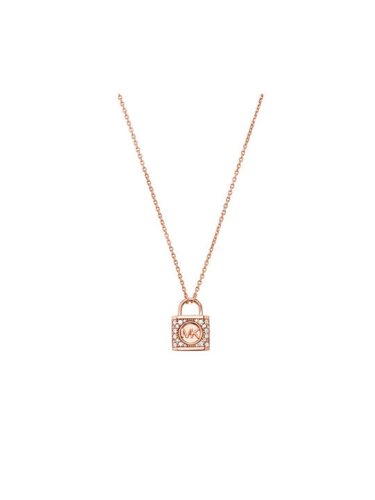 Michael Kors Necklace from Gold Plated Silver with Pearls & Zircon