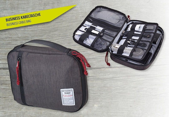 Troika Business Tech Pouch Cable Bag Gray BBG54 1 Piece