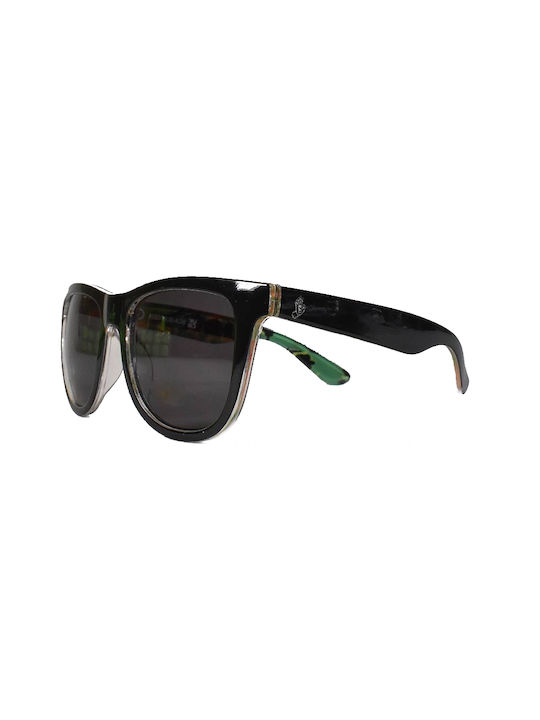 Santa Cruz Men's Sunglasses with Black Plastic Frame and Black Lens SCA-SUN-0209