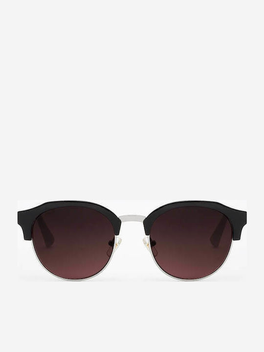 Hawkers Classic Rounded Sunglasses Μαύρα with Mixed Frame & Burgundy Lens Hawkers Classic Rounded Sunglasses Μαύρα with Mixed Frame & Burgundy Lens