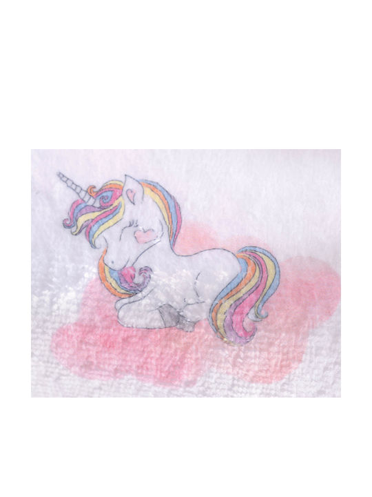 Rythmos Βρεφικό Σετ Λουτρού με Κουκούλα Pink Unicorn Ροζ 75x75εκ.