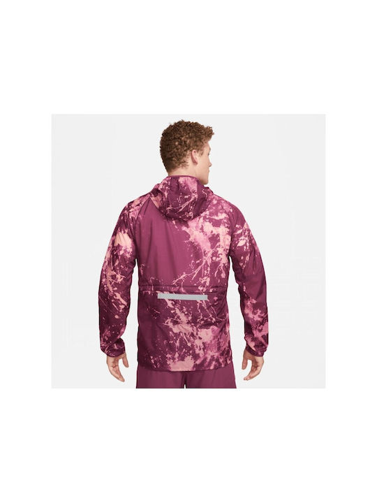Nike Repel Run Division Men's Sport Jacket Waterproof Pink