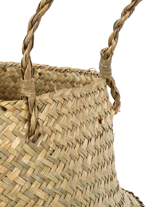 GloboStar Ibiza Planter Wicker Beige 33x33x40cm.