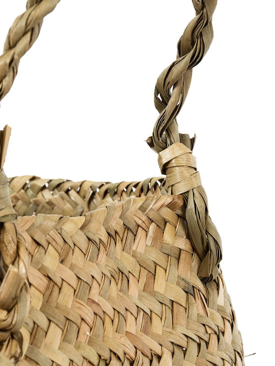 GloboStar Ibiza Planter Wicker Beige 23x23x30cm.