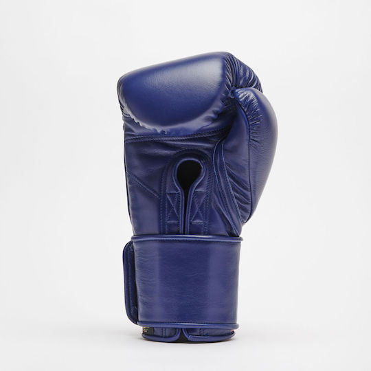 Leone Orlando Tricolore Boxhandschuhe Leder für Kampf Blau