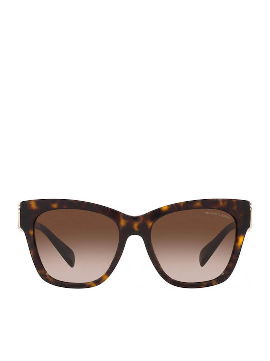 Michael Kors Empire Square Women's Sunglasses with Brown Tartaruga Plastic Frame and Brown Gradient Lens MK2182U 300613