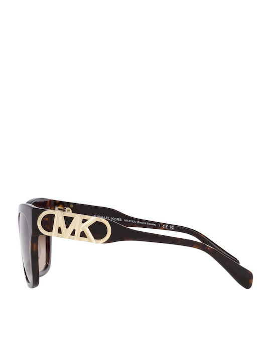 Michael Kors Empire Square Women's Sunglasses with Brown Tartaruga Plastic Frame and Brown Gradient Lens MK2182U 300613
