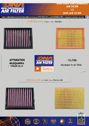 DNA Filters Въздушен филтър за мотоциклет KTM 1090 Приключение / 1190 Приключение