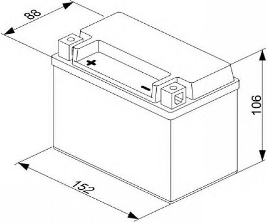 Power Batteries Μπαταρία Μοτοσυκλέτας YTZ10S-BS με Χωρητικότητα 8.6Ah