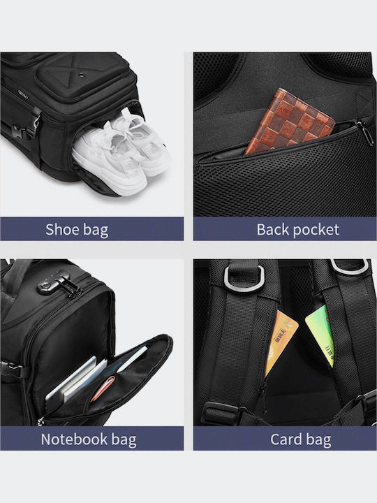 Ozuko Backpack Αδιάβροχο 42.5lt Γκρι