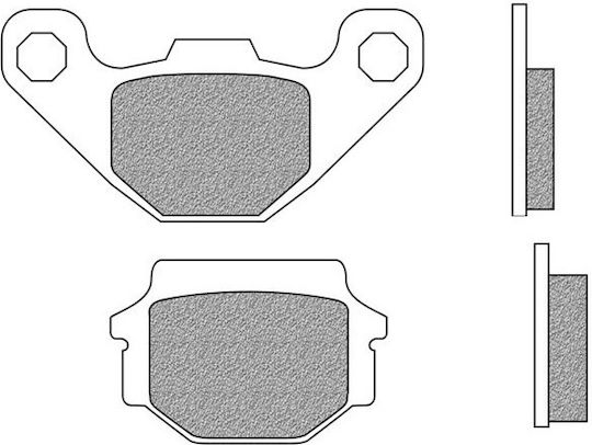 Braking Motorcycle Brake Pads Rear KLE 500 97-07 GPZ 500s 94-03 ZX-7R Ninja 96-06 for Kawasaki KLE 500 GPZ ZX-7R Ninja