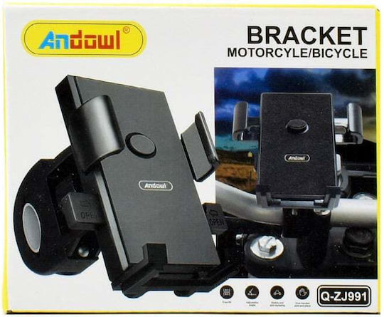 Andowl Mount Phone Motorcycle with Adjustable Arm 5-6.5" for Steering Wheel
